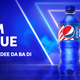 Graphic of Pepsi Blue bottle on graphic that reads "I'm blue, da ba dee da ba di"